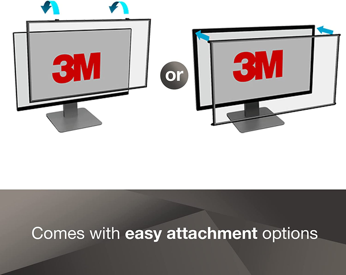 3M Framed Privacy Filter for 20" Widescreen Monitor (16:10) (PF200W1F) Black 20" Widescreen Monitor 16:10 - Dealtargets.com
