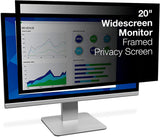 3M Framed Privacy Filter for 20" Widescreen Monitor (16:10) (PF200W1F) Black 20" Widescreen Monitor 16:10 - Dealtargets.com