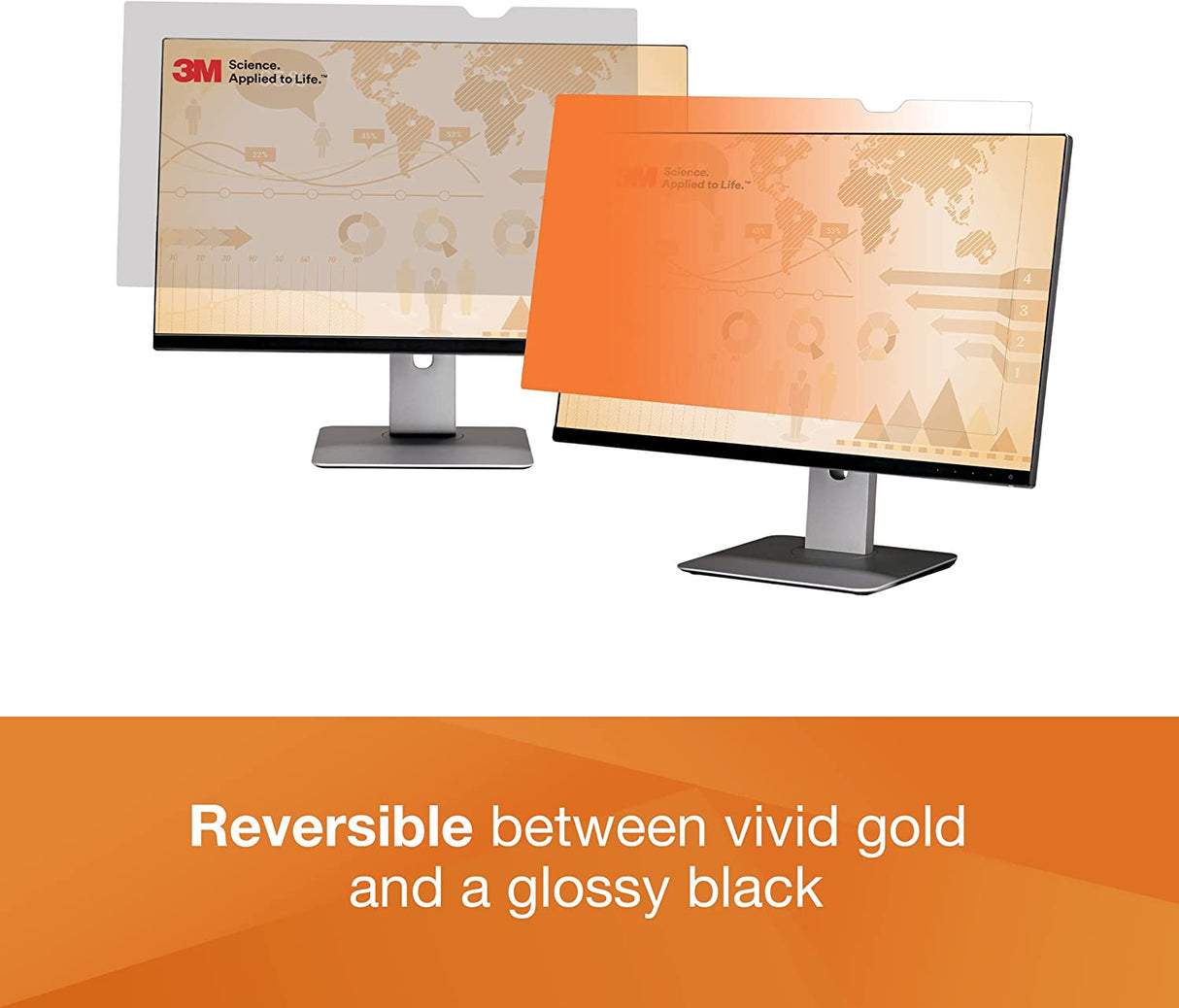3M Gold Privacy Filter for 22" Widescreen Monitor (16:10) (GF220W1B) 22.0" Widescreen Monitor - Dealtargets.com