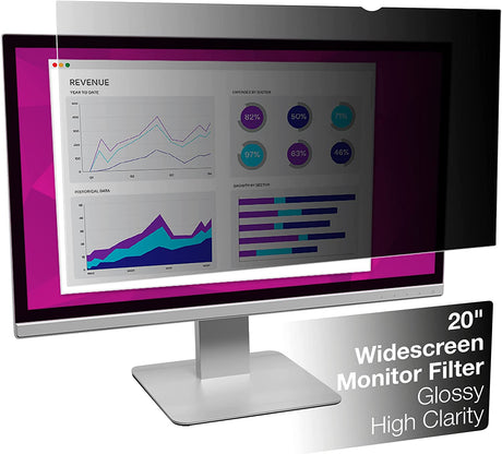 3M High Clarity Privacy Filter for 20" Widescreen Monitor (HC200W9B) - Dealtargets.com