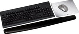 3M Keyboard and Mouse Wrist Rest, 25" Long, Ergonomic Gel with Antimicrobial Protection, Black Leatherette 25" Leatherette Cover - Dealtargets.com