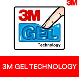 3M™ Large Gel Wrist Rest For Keyboards, 19"H x 0.8"W x 2.8"D, Black - Dealtargets.com