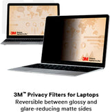 3M Privacy Filter- 3M PF12.1W Widescreen Laptop privacy screen (16:10) Black 10 3/8 x 6 1/2 Inch - Dealtargets.com