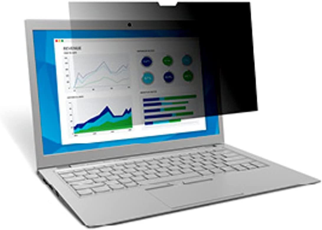 3M Privacy Filter for 14" Laptop - Touchscreen Compatible - Works for Lenovo X1 Carbon Touch - TF140W9B, Black - Dealtargets.com