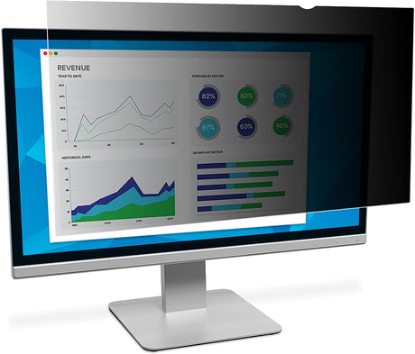 3M Privacy Filter for 23" Widescreen Monitor (PF230W9B) Black, Matte, Glossy 11.30" x 20.08" x 14" Widescreen Monitor (16:9 Aspect Ratio) - Dealtargets.com