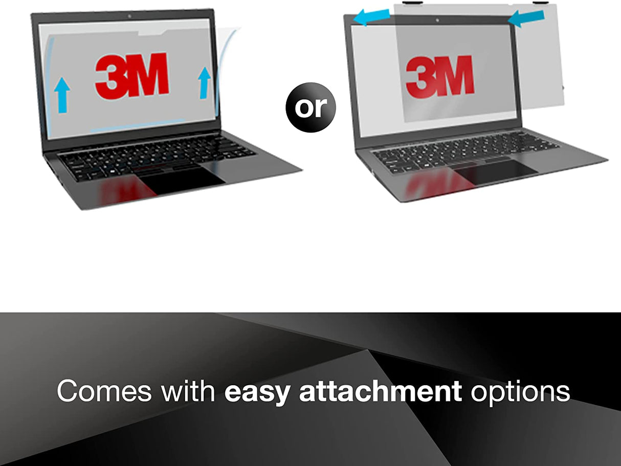 3M Privacy Filters Touch Privacy Filter for 13.3" Widescreen Laptop with COMPLY Attachment System (TF133W9B),Black - Dealtargets.com
