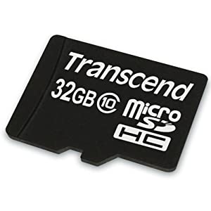 Transcend Information TS32GUSDC10 32GB micro SDHC10 Flash Memory - No Box or Adapter 32 GB