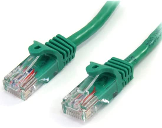 StarTech.com 10 ft. Cat5e Ethernet Cable 10 ft Green - 3 m Cat 5e Snagless Ethernet Wire - Category 5e Patch Cable (45PATCH10GN) 10 ft / 3m Green
