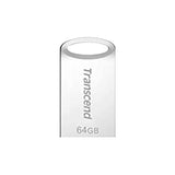 Transcend 64GB JetFlash 710 USB 3.1/3.0 Flash Drive (TS64GJF710S), Silver 64 GB Silver