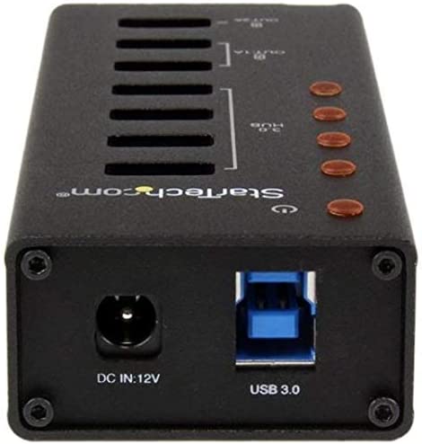 StarTech.com 7 Port USB 3.0 Charging Hub - 4 x USB-A, 3 x USB-A Dedicated Charging Ports - Powered Mountable USB Charging Station (ST4300U3C3) 4 Port + 3 Charge Port