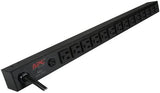 APC Rack Mount PDU, Basic 100V-120V/15A, (14) Outlets, 0U Vertical Rackmount (AP9567) Basic 15A Vertical Mount