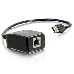 C2g/ cables to go C2G USB Extender, Dongle, USB 1.1 over Cat5, SuperBooster Extender, Black, Cables to Go 29348 USB Superbooster Dongle Transmitter