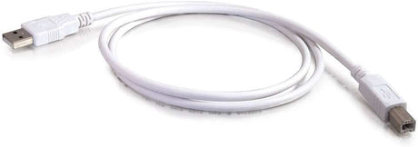 C2g/ cables to go C2G USB Cable, USB 2.0 Cable, USB A to B Cable, 6.56 Feet (2 Meters), White, Cables to Go 13172 White 6.6 Feet USB A Male to B Male