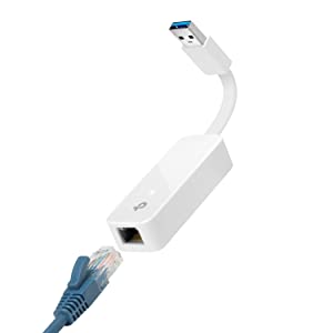 TP-Link USB to Ethernet Adapter (UE300) - Foldable USB 3.0 to 10/100/1000 Gigabit Ethernet LAN Network Adapter, Support Windows 10/8.1/8/7/Vista/XP for Desktop Laptop Apple MacBook Linux