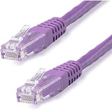 StarTech.com 10ft CAT6 Ethernet Cable - Purple Molded Gigabit CAT 6 Wire - 100W PoE RJ45 UTP 650MHz - Category 6 Network Patch Cord UL/TIA (C6PATCH10PL) Purple 10 ft / 3m 1 Pack