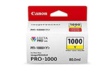Canon 0549C002 CanonInk Lucia PRO PFI-1000 Yellow Individual Ink Tank