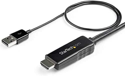 StarTech.com 6ft (2m) HDMI to DisplayPort Cable 4K 30Hz - Active HDMI 1.4 to DP 1.2 Adapter Converter Cable with Audio - USB Powered - Mac &amp; Windows - HDMI Laptop to DP Monitor - Male/Male (HD2DPMM6)