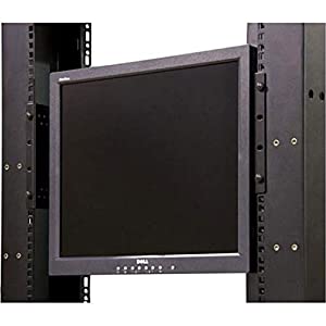 StarTech.com 4U Universal VESA LCD Monitor Mounting Bracket for 19-inch Rack or Cabinet - TAA Compliant - Cold-Pressed Steel Bracket (RKLCDBK)