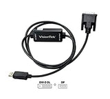 VisionTek DVI to DisplayPort Active Cable (M/M) - 5 Feet, for Lenovo, Dell, HP, Desktop Graphics &amp; More (900823)