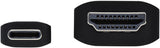 Tripp Lite USB-C to HDMI Adapter Cable, 4K 60 Hz USB C and Thunderbolt 3 to HDMI Cable Adapter, HDR, HDCP 2.2, DP 1.4 Alt Mode, Black, 6 ft (U444-006-HDR4BE)