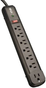 Tripp Lite Surge Protector Power Strip TL P74 RB 120V Right Angle 7 Outlet Black