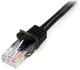 StarTech.com 100ft Black Cat5e Snagless RJ45 UTP Patch Cable - 100 ft Patch Cord - Ethernet Patch Cable - RJ45 Male to Male Cat 5e Cable (45PATCH100BK) 100 ft / 30.5m Black