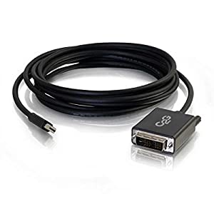 C2g/ cables to go C2G 54334 Mini DisplayPort Male to Single Link DVI-D Male Adapter Cable, TAA Compliant, Black (3 Feet, 0.91 Meters) Mini DisplayPort To DVI Cables 3 Feet Black