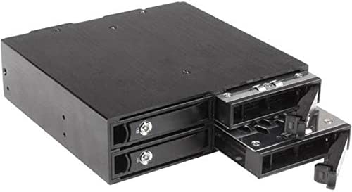 StarTech.com 4-Bay Mobile Rack Backplane for 2.5in SATA/SAS Drives - Hot Swap SSDs/HDDs from 5-15mm - Supports SAS II &amp; SATA III (6 Gbps) (SATSASBP425) 4-Bay (2.5 in SATA/SAS) 1x5.25" Bay