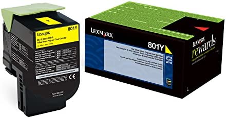 Lexmark 80C10Y0 Yellow Return Program Toner