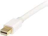 StarTech.com 2m (6ft) Mini DisplayPort to DisplayPort 1.2 Cable - 4K x 2K UHD Mini DisplayPort to DisplayPort Adapter Cable - Mini DP to DP Cable for Monitor - mDP to DP Converter Cord (MDP2DPMM2MW) 6 ft / 2 m White