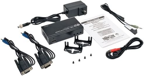 Tripp Lite HDBaseT HDMI over Cat5e/6/6a Extender Receiver, Serial and IR, 4K x 2K UHD/1080p, Up to 328 ft. (100 m) (BHDBT-R-SI-LR),Black