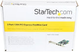 StarTech.com 3 Port 2b 1a 1394 PCI Express FireWire Card Adapter - 1394 FW PCIe FireWire 800 / 400 Card (PEX1394B3) FireWire Card Adapter PCIe 1394b