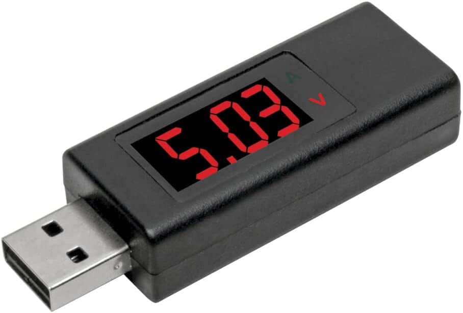 Tripp Lite USB-A Voltage &amp; Current Tester Kit W/LCD Screen USB 3.1 Gen 1 (T050-001-USB-A)