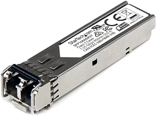 StarTech.com MSA Uncoded Compatible SFP Module - 1000BASE-SX - 1GbE Multi Mode Fiber (MMF) Optic Transceiver - 1GE Gigabit Ethernet SFP - LC 550m - 850nm - DDM (SFP1000SXST) 1000Base-SX Single