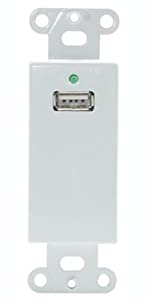 C2g/ cables to go C2G USB Extender, Dongle, USB 1.1 over Cat5, SuperBooster Extender, Wall Plate Kit, White, Cables to Go 29342 USB Wall Plate Extender Kit