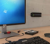 StarTech.com 10-Port USB 3.0 Hub - Metal Industrial USB-A Hub with ESD &amp; Surge Protection - Din Rail, Wall or Desk Mountable - TAA Compliant USB Expander Hub (ST1030USBM) 10 Port USB 3.0