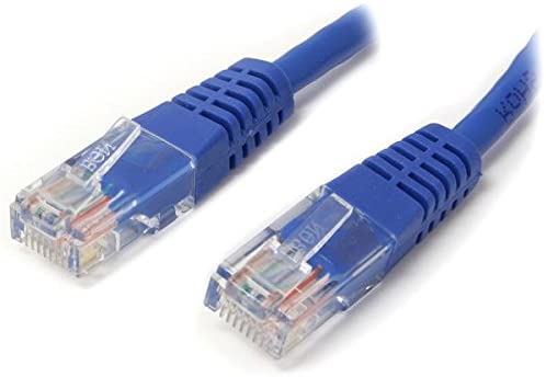 StarTech.com Cat5e Ethernet Cable - 20 ft - Blue - Patch Cable - Molded Cat5e Cable - Network Cable - Ethernet Cord - Cat 5e Cable - 20ft (M45PATCH20BL) 20 ft / 6m Blue