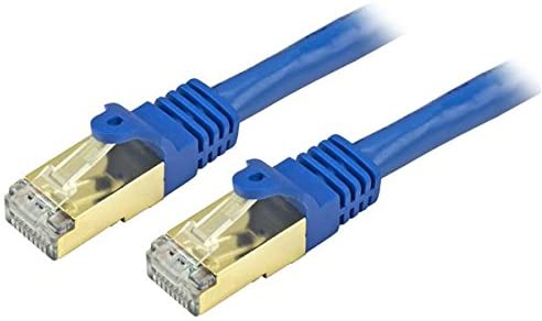 StarTech.com 15ft CAT6a Ethernet Cable - 10 Gigabit Shielded Snagless RJ45 100W PoE Patch Cord - 10GbE STP Network Cable w/Strain Relief - Blue Fluke Tested/Wiring is UL Certified/TIA (C6ASPAT15BL) 15 ft / 4.5m Blue