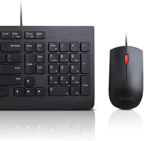 Lenovo Essential Wired Keyboard and Mouse Combo - US English Keyboard + Mouse Wired | Essential