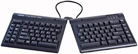 KINESIS Freestyle2 Blue Wireless Ergonomic Keyboard for PC (9" Separation) PC Layout