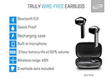 iLive IAEBT449B Truly Wireless Bluetooth Earbuds, Charging Case, Sweatproof, Black