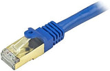 StarTech.com 15ft CAT6a Ethernet Cable - 10 Gigabit Shielded Snagless RJ45 100W PoE Patch Cord - 10GbE STP Network Cable w/Strain Relief - Blue Fluke Tested/Wiring is UL Certified/TIA (C6ASPAT15BL) 15 ft / 4.5m Blue