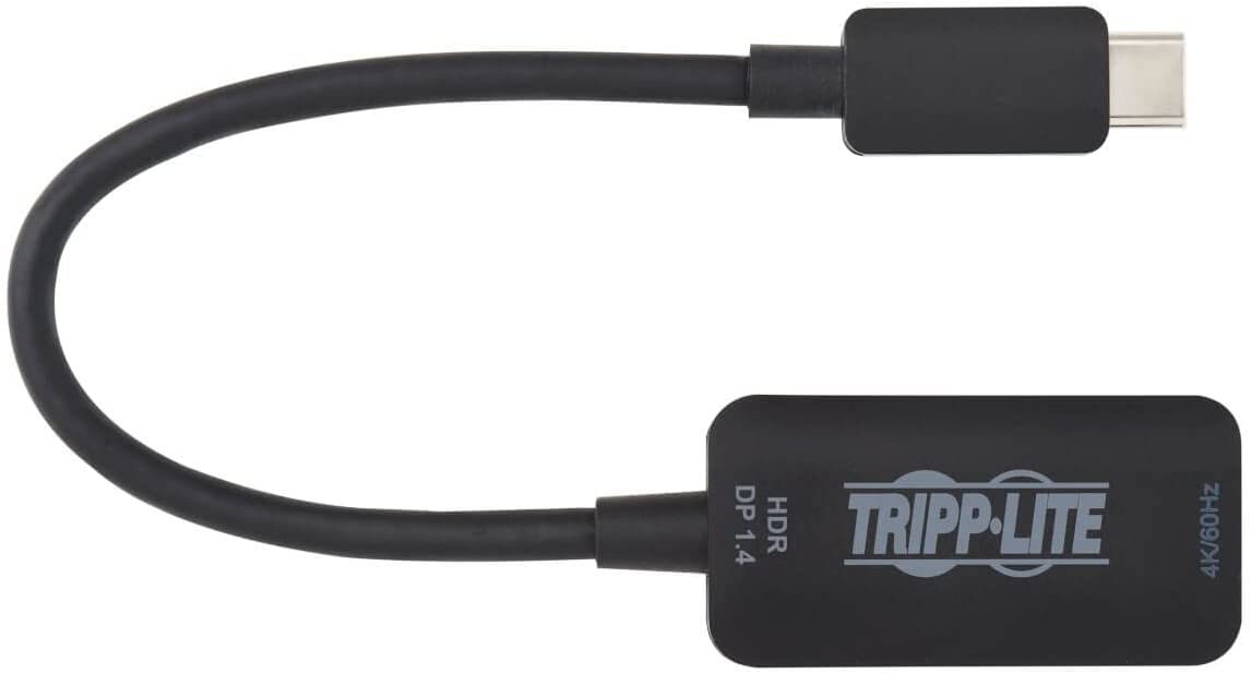 Tripp Lite USB C to HDMI Adapter Cable 4K 60Hz M/F Thunderbolt 3 DP 1.4 6in (U444-06N-HDR4-B)