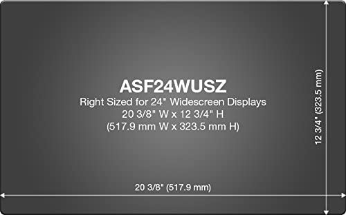 Targus 4Vu Privacy Screen Filter for 24-Inch Widescreen (16:10 Ratio) Monitor (ASF24WUSZ)