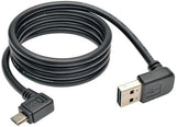 TRIPP LITE Reversible USB Charge Cable Up Down A to Right 5-Pin Mic B (UR05C-003-UARB)