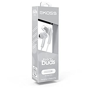 Koss KEB9IW Wired Earphones, White