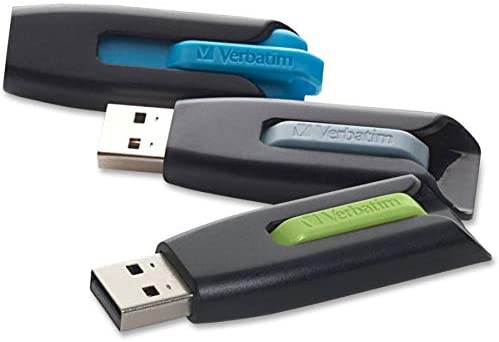 Verbatim 16GB Store 'n' Go V3 USB 3.0 Flash Drive - 3pk - Blue, Green, Gray