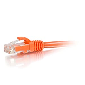 C2g/ cables to go C2G 04023 Cat6 Cable - Snagless Unshielded Ethernet Network Patch Cable, Orange (20 Feet, 6.09 Meters) UTP 20 Feet/ 6.09 Meters Orange