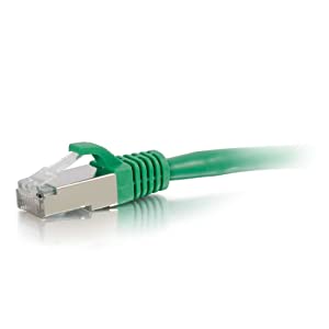 C2g/ cables to go C2G / Cables to Go 00838 Cat6 Snagless Shielded (STP) Network Patch Cable, Green (20 Feet/6.09 Meters) 20 Feet Green