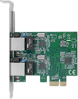 StarTech.com Dual Port PCIe Network Card - Low Profile - RJ45 Port - Realtek RTL8111H Chipset - Ethernet Network Card - Dual Port Gigabit NIC (ST1000SPEXD4)